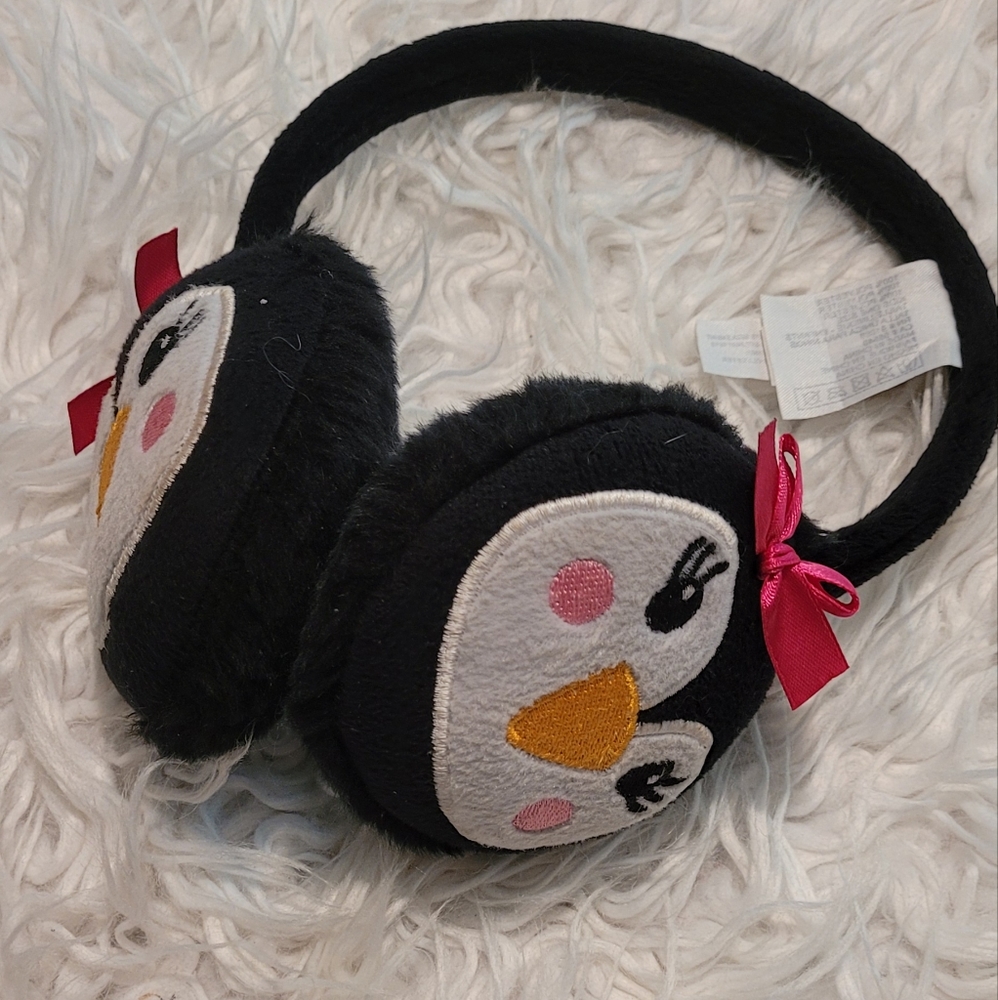 Girls penguin earmuffs